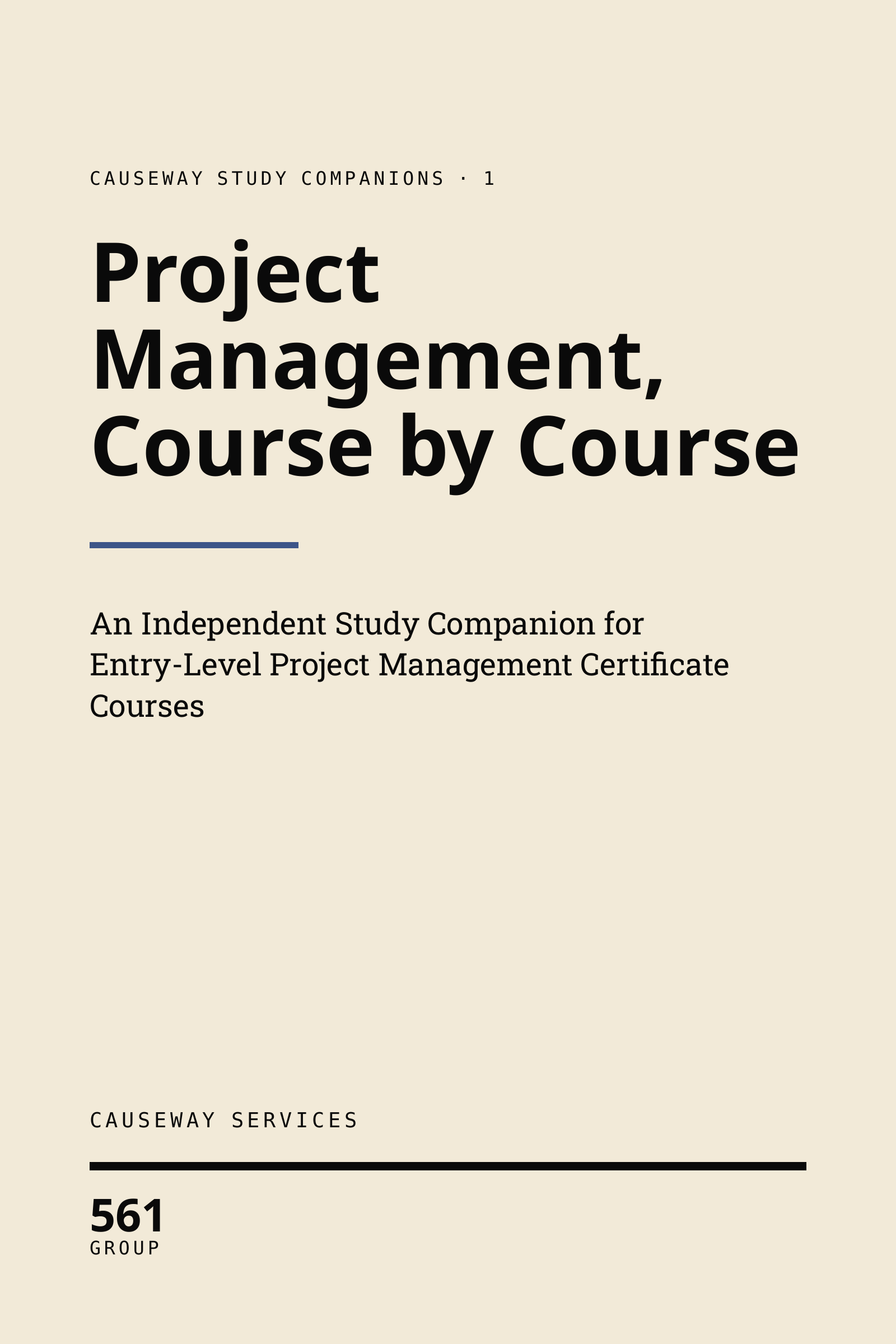 Cover of Project Management, Course by Course