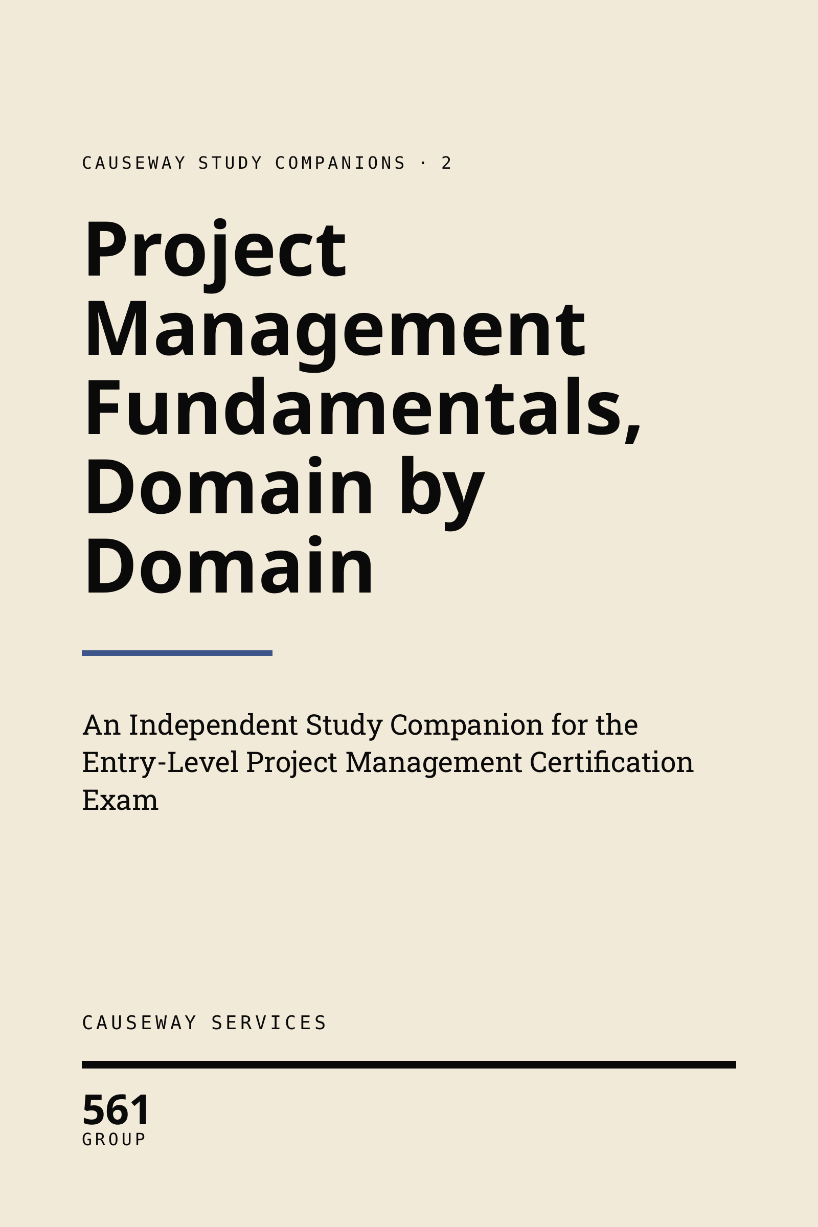 Cover of Project Management Fundamentals, Domain by Domain