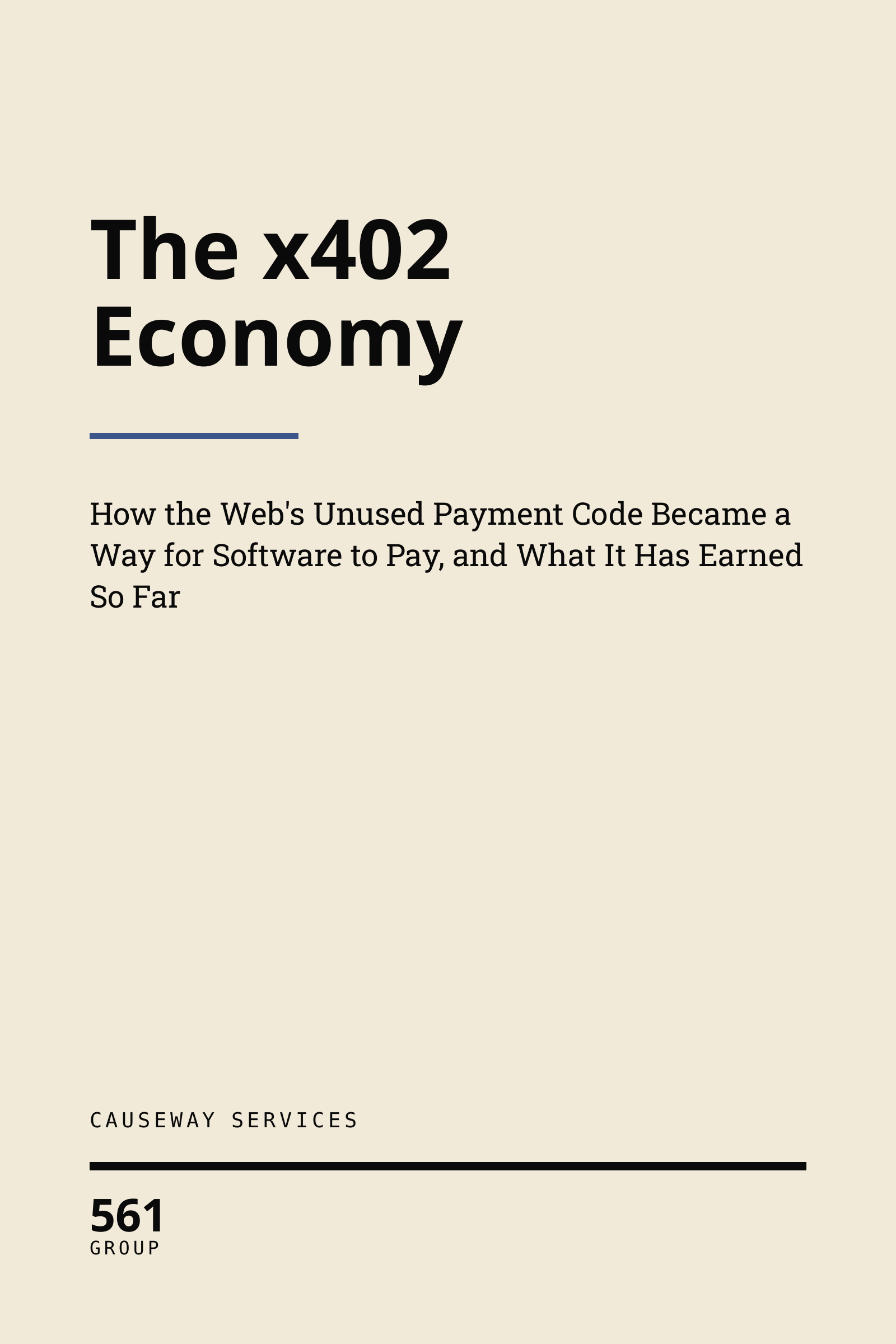 Cover of The x402 Economy