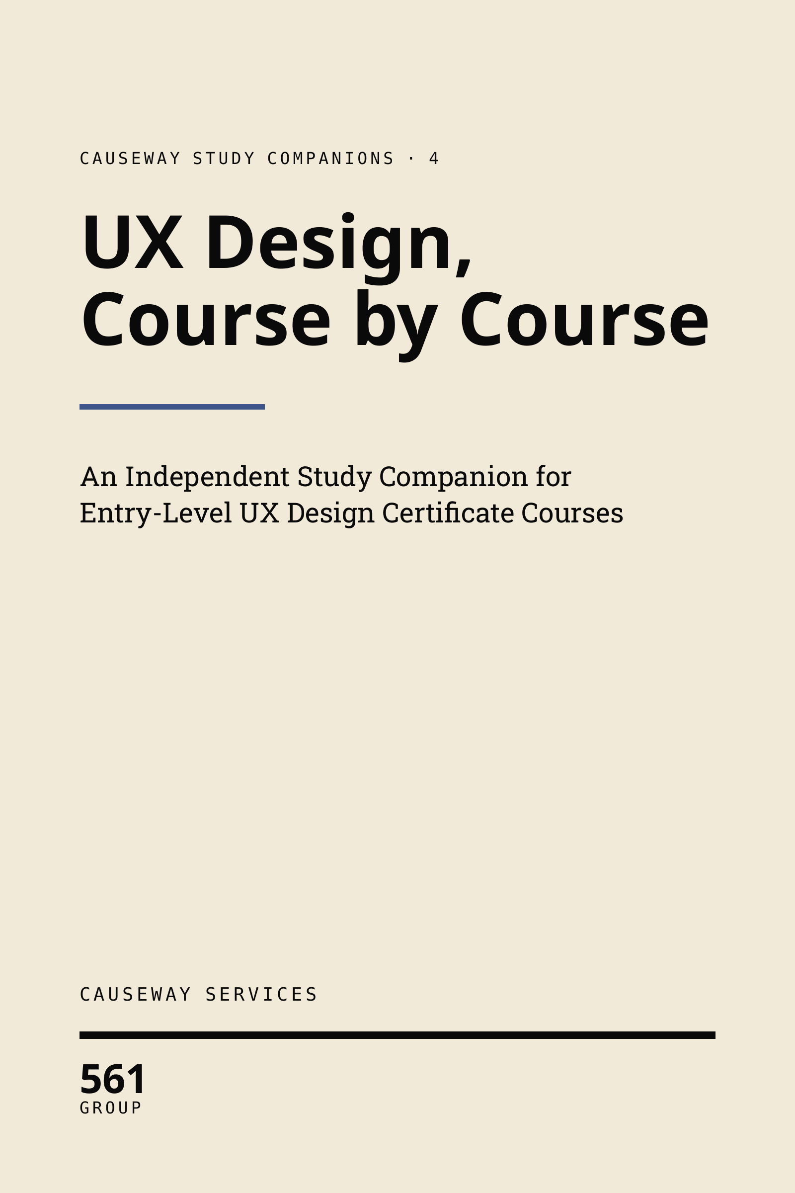 Cover of UX Design, Course by Course